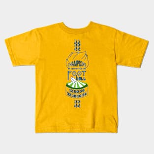 foot ball numbers Kids T-Shirt